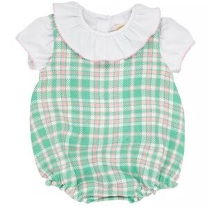 Beaufort Bonnet Company Girls Green Pink White brooksy bubble set Sz 2T